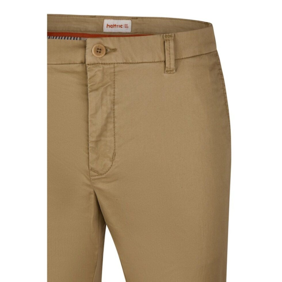 Pánske béžové chino nohavice Ultra Flex HATTRIC