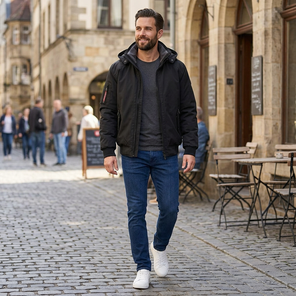 WELLENSTEYN Cicero Winter pánska funkčná čierna pilot bunda