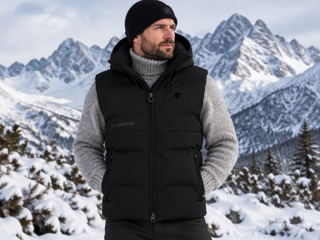 WELLENSTEYN Royal Flash Men Vest čierna funkčná vesta
