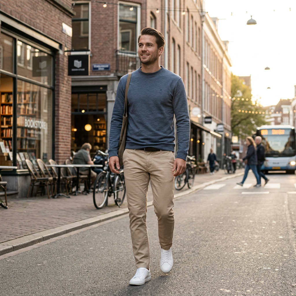 Pánske modré soft-knit Velvet touch tričko RAGMAN