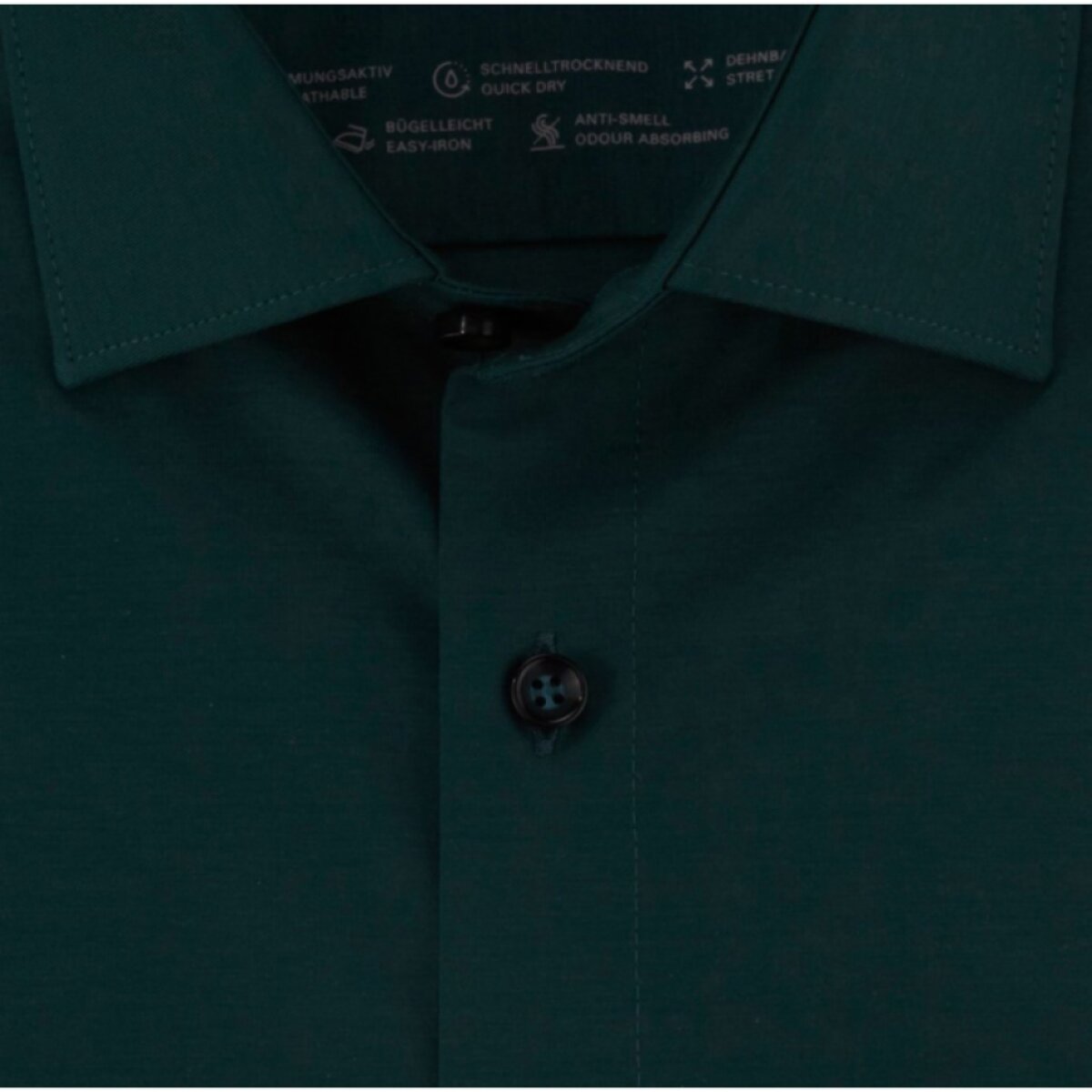 Pánska zelená Flex Jersey košeľa OLYMP body fit