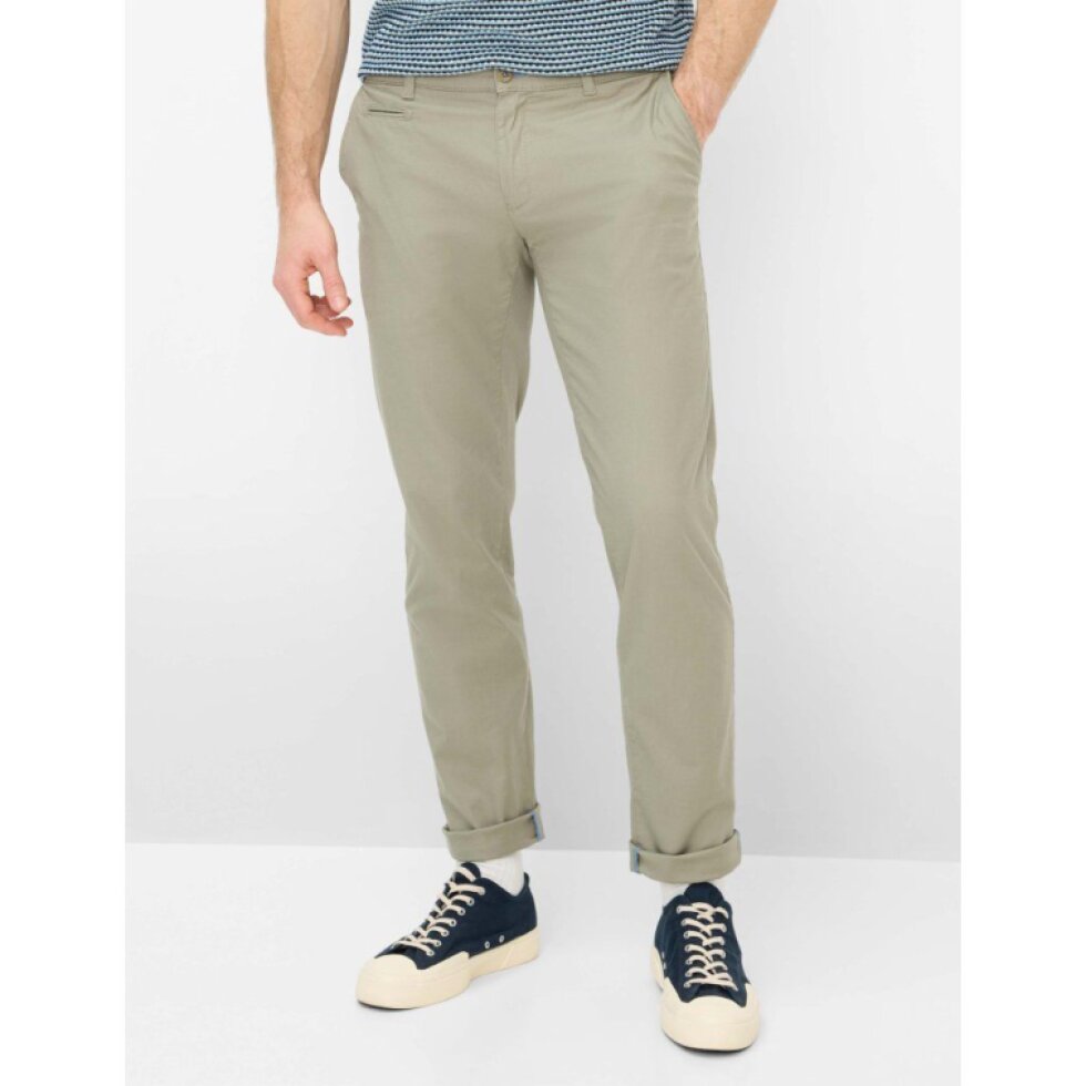 Pánske zelené Hi-FLEX chino nohavice BRAX modern fit