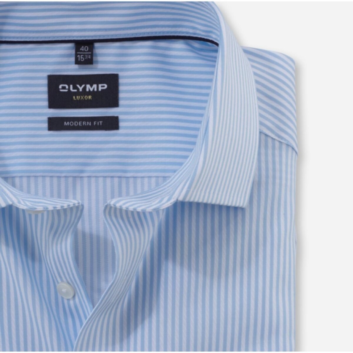 Pánska pásikavá bavlnená košeľa OLYMP modern fit