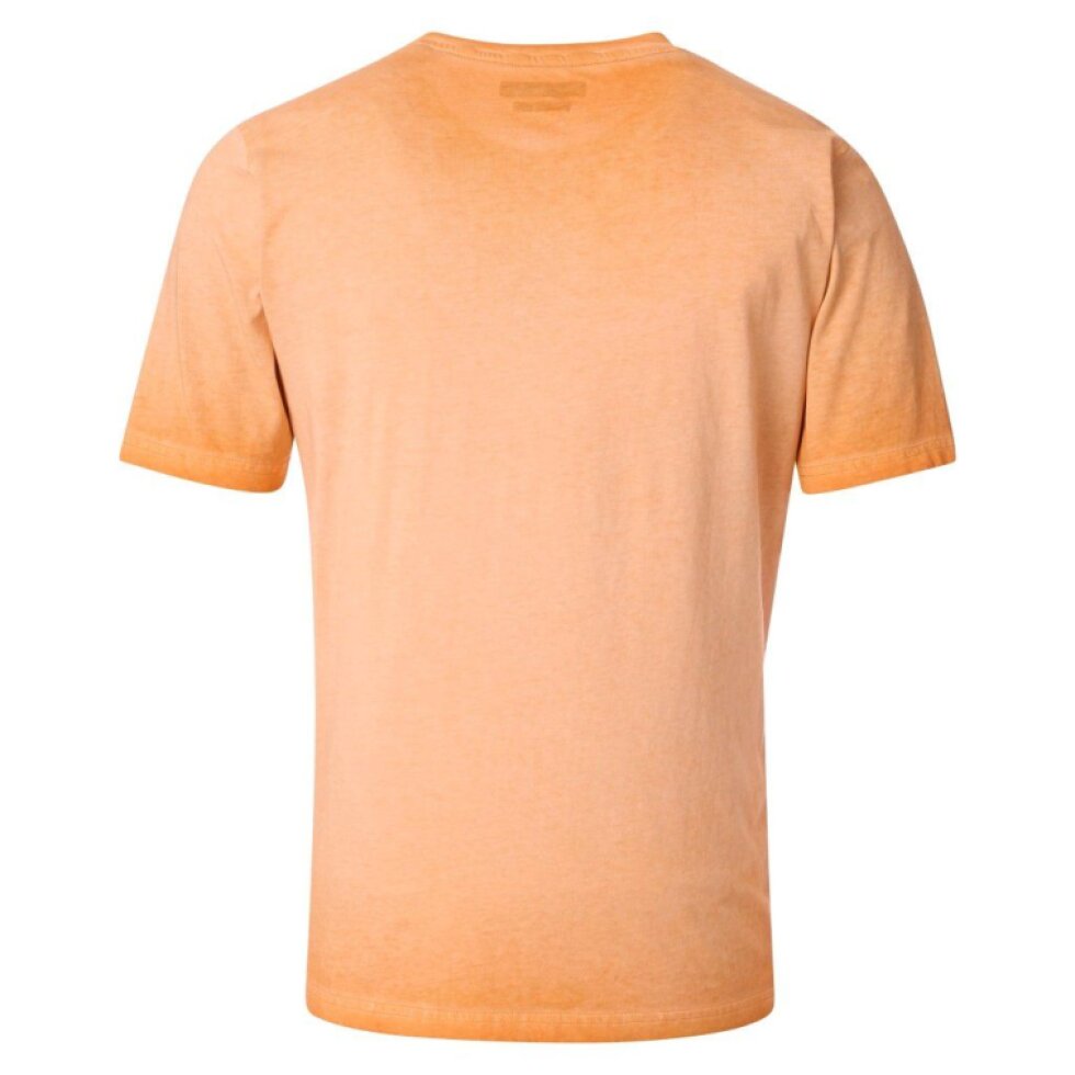 Pánske oranžové print tričko CASA MODA