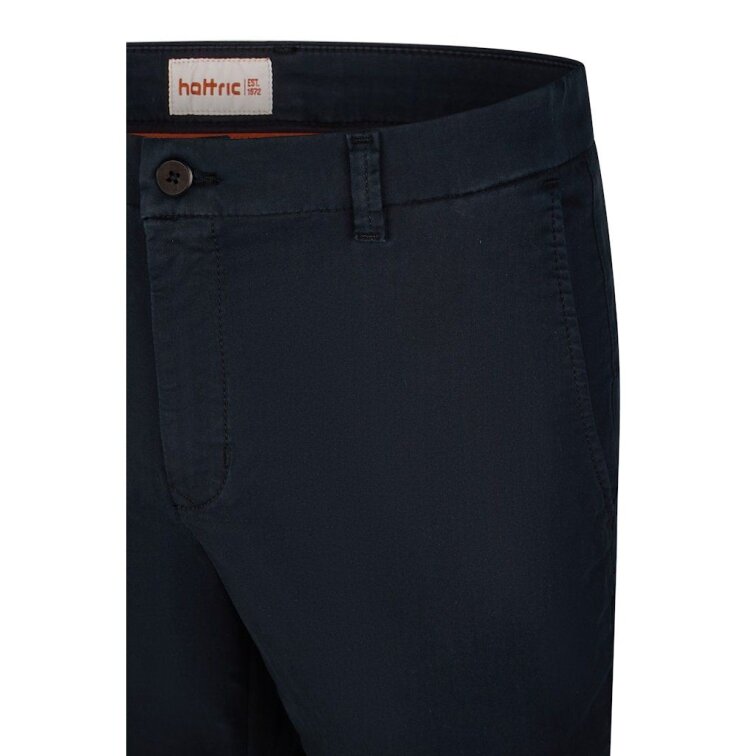 Pánske tmavomodré chino nohavice Ultra Flex HATTRIC