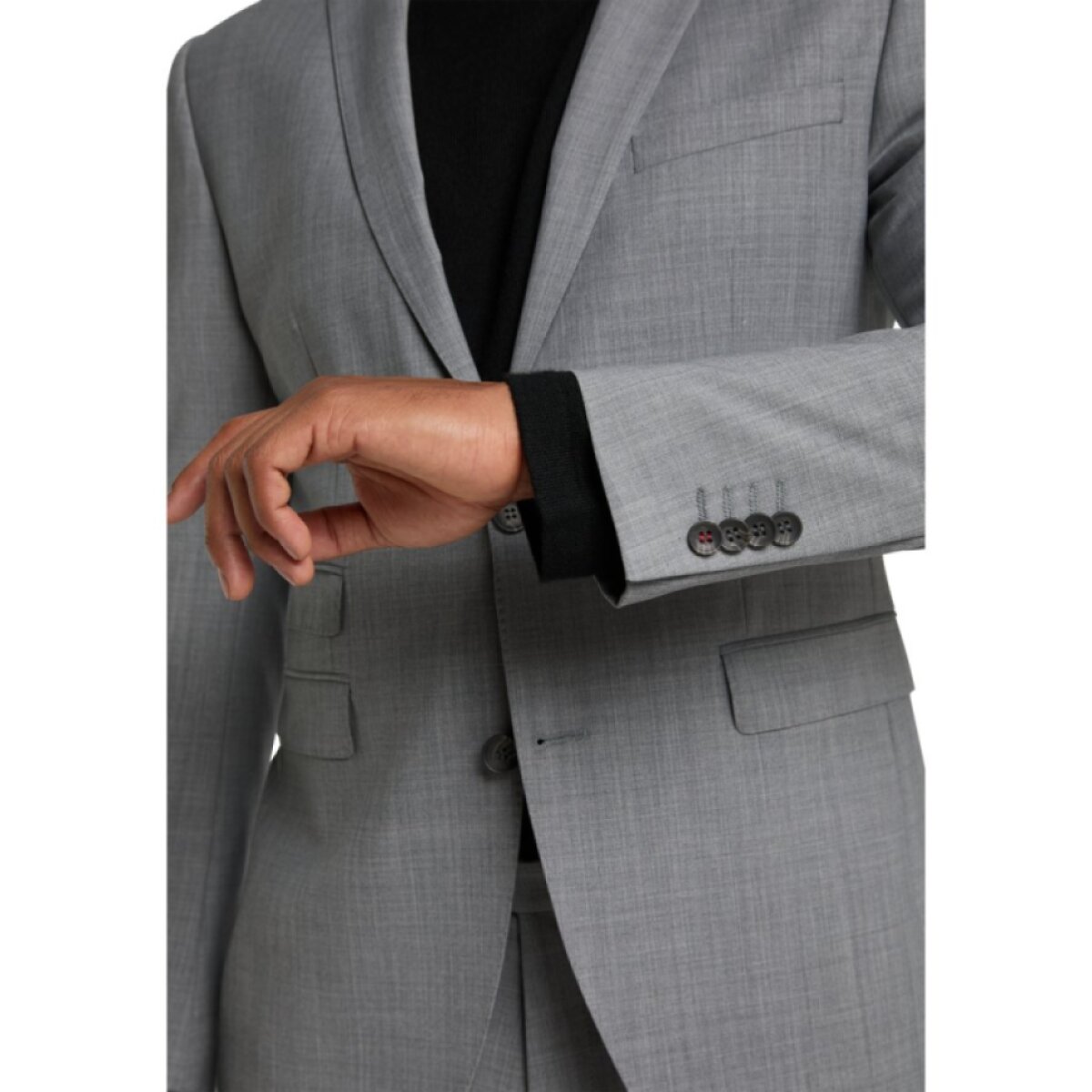 Pánske sivé oblekové sako CLUB OF GENTS slim fit