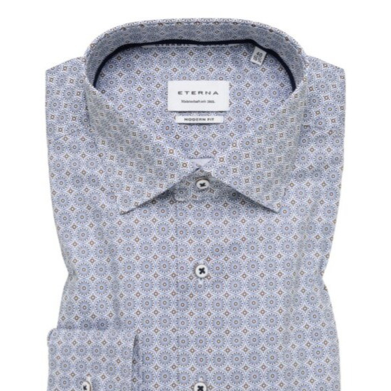 Pánska vzorovaná Dynamic Cotton košeľa ETERNA modern fit