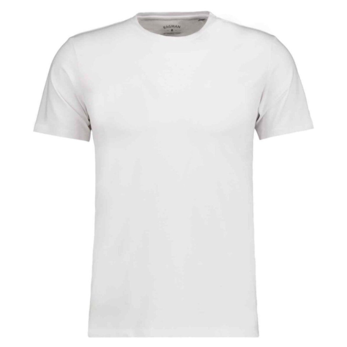Pánske biele jersey elastické tričkoRAGMAN