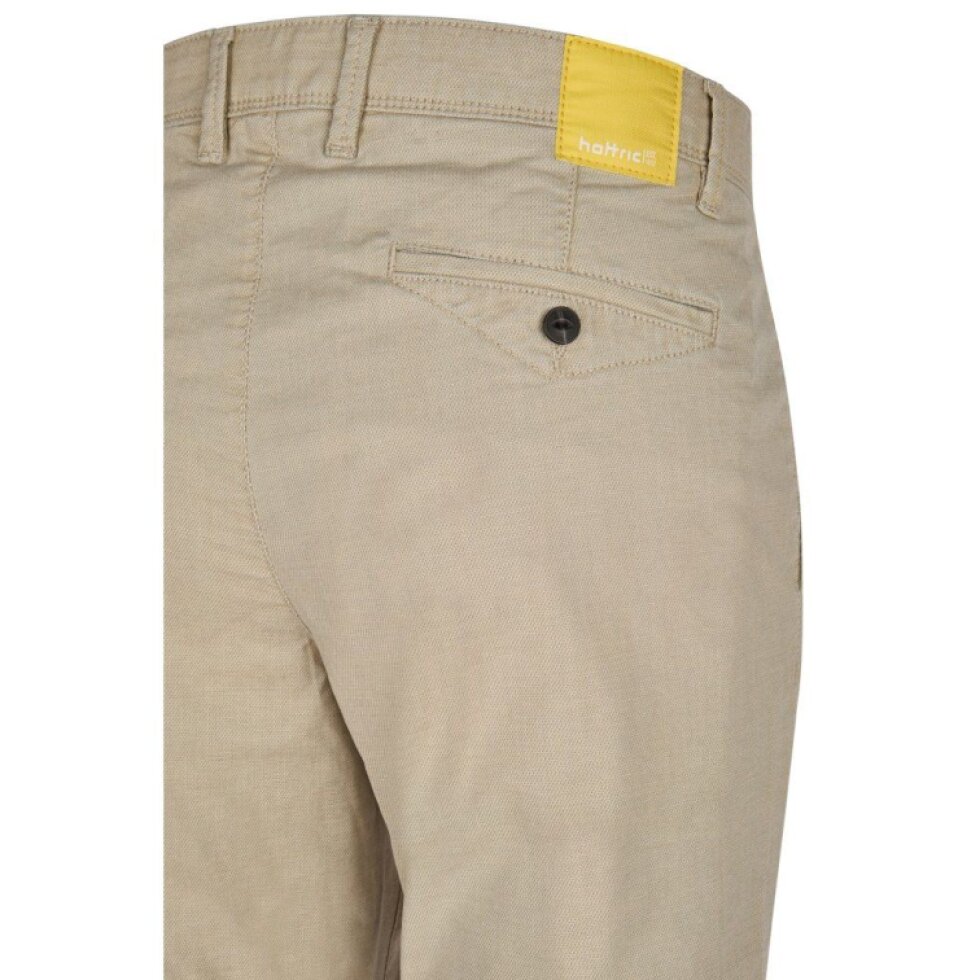 Pánske béžové bavlnené stretch nohavice HATTRIC modern fit