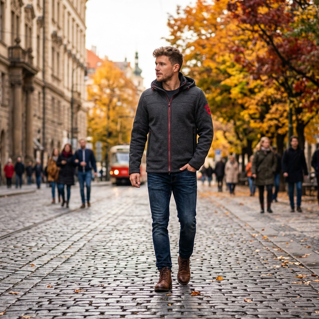 WELLENSTEYN Florida Men pánsky antracitový windstopper