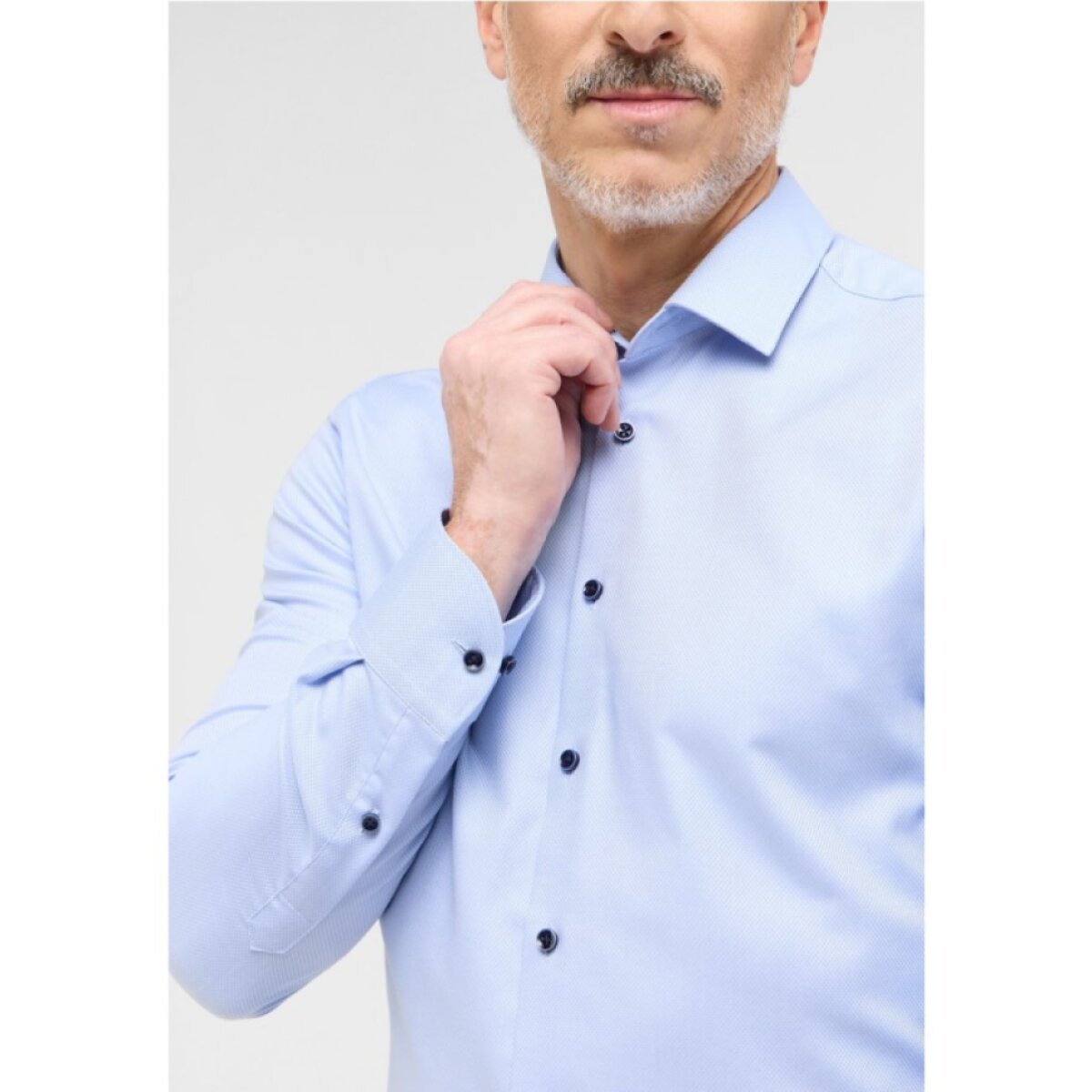 Pánska modrá Dynamic Cotton košeľa ETERNA slim fit