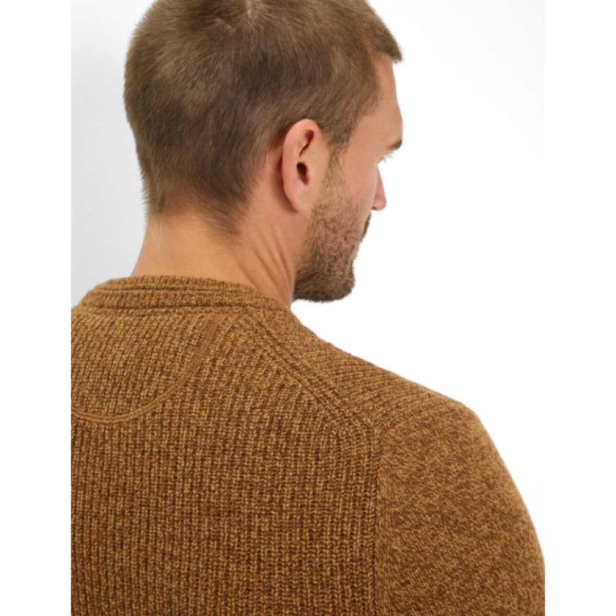 Pánsky hnedý vlnený pulóver BRAX