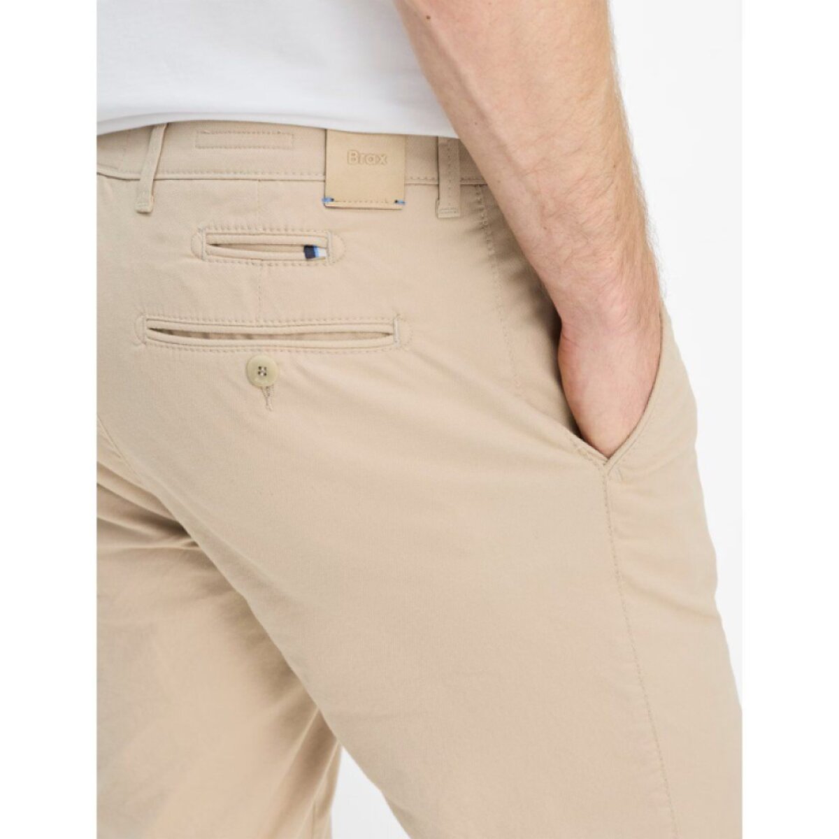 Pánske béžové Hi-FLEX chino nohavice BRAX modern fit