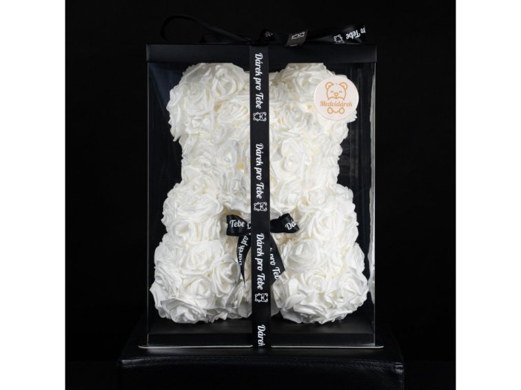Medvídárek Limited Edition 40cm dárkově balený - bílý
