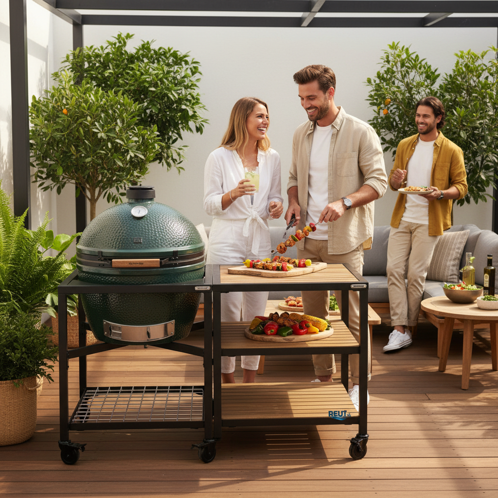 BIG GREEN EGG XLARGE ZOSTAVA MODULAR