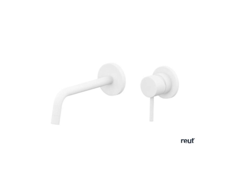 Paffoni Light Umývadlová batéria pod omietku s telesom, 2-otvorová inštalácia, biela mat LIG105BO70