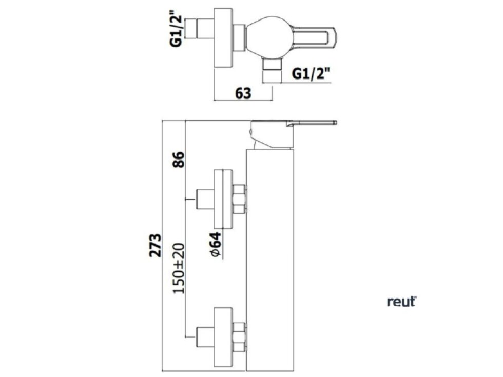 Paffoni Ringo Sprchová batéria, matná čierna RIN168NO