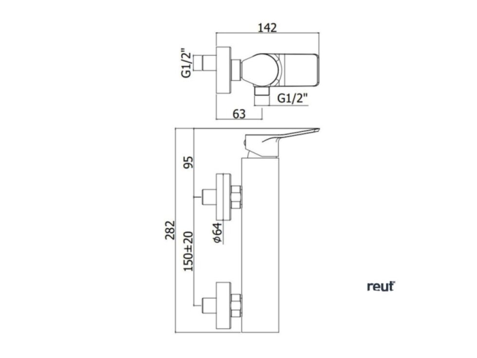 Paffoni Tilt Sprchová batéria, nerezová TI168ST