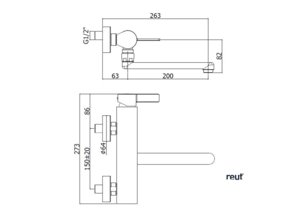 Paffoni Rock Drezová batéria, chróm RO161CR