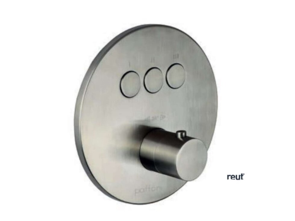 Paffoni Compact Box Termostatická batéria pod omietku, na 3 spotrebiče, nerezová CPT019ST