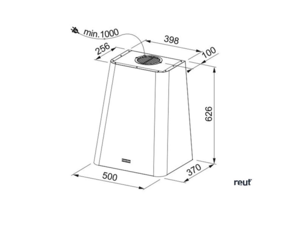 Franke Smart Odsávač pár FSMD 508 GY, šírka 50 cm, svetlo sivá 335.0530.199