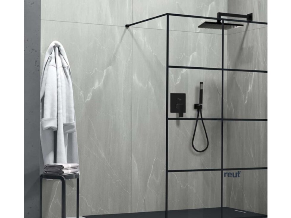 Paffoni Ringo West Sprchové rameno SQUARE, dĺžka 40 cm, matná čierna ZSOF063NO