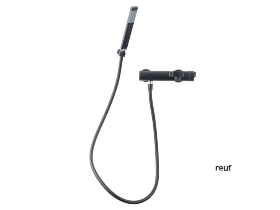 Paffoni Ringo Vaňová batéria s príslušenstvom, čierna mat RIN023NO