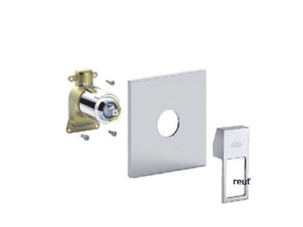 Paffoni Effe Batéria pod omietku na 1 spotrebič, chróm EFBOX010CR