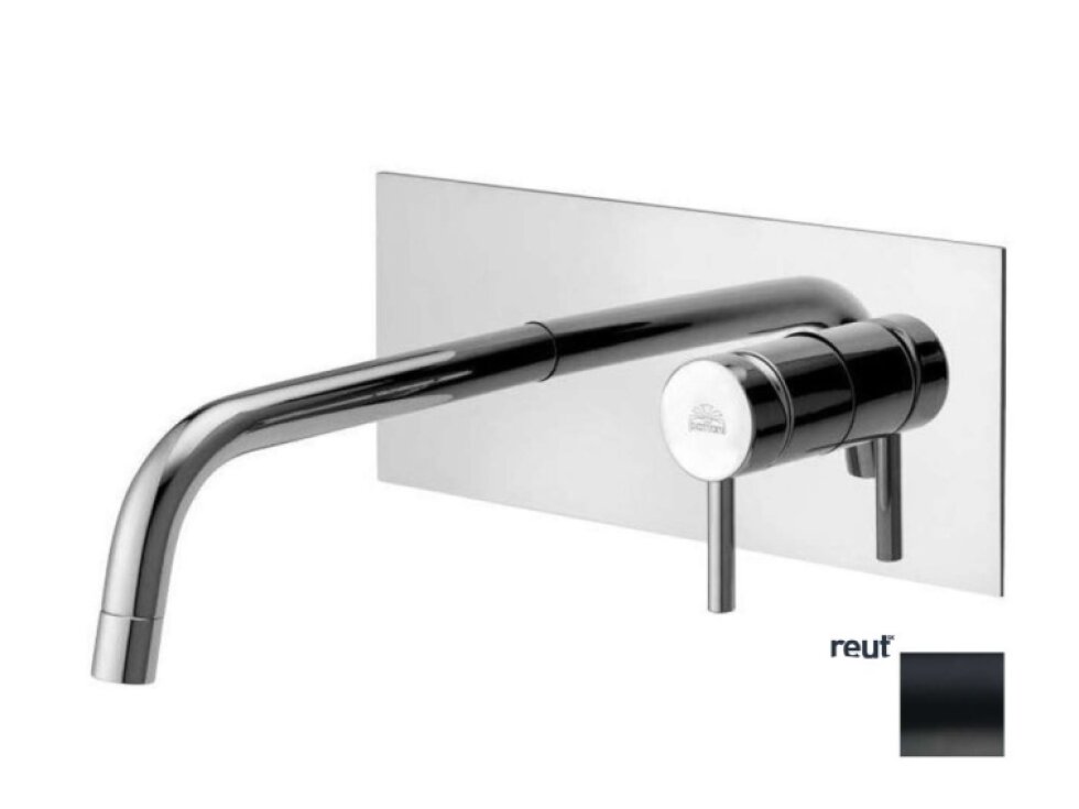 Paffoni Light Batéria pod omietku s telesom, čierna mat LIG106NO