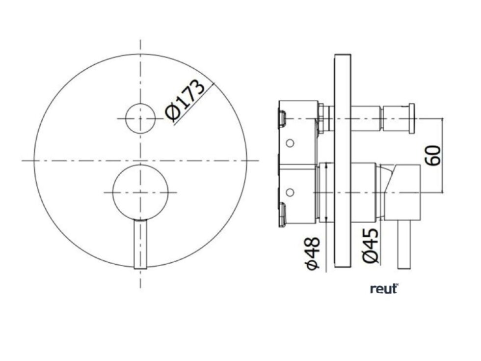 Paffoni Light Batéria pod omietku na 2 spotrebiče, biela mat LIGBOX015BO/M