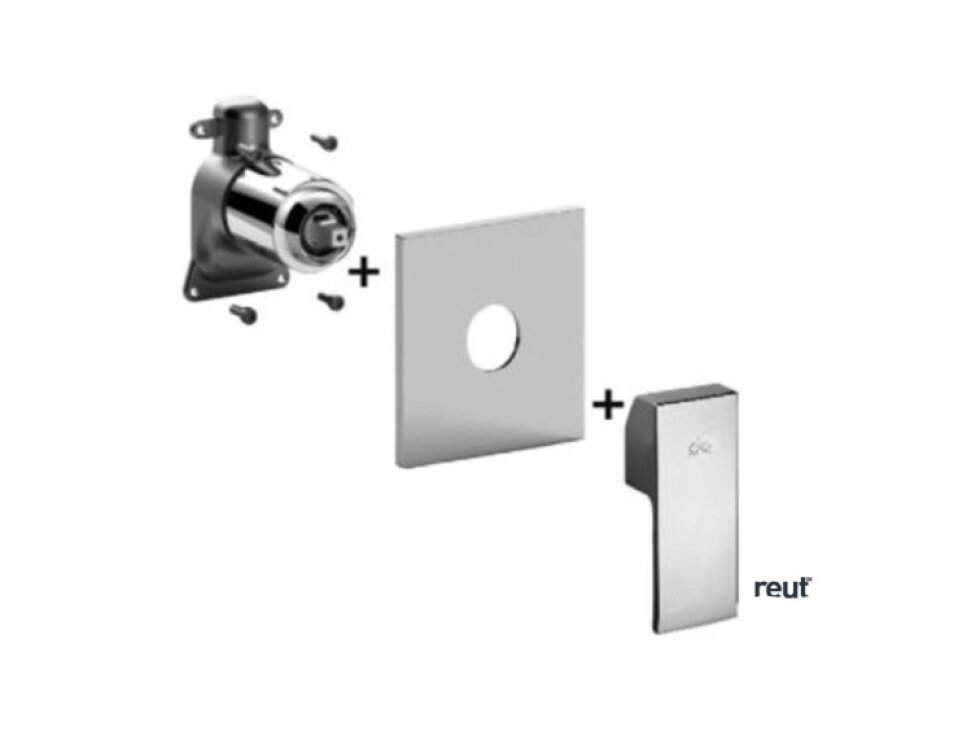 Paffoni Elle Batéria pod omietku na 1 spotrebič, chróm ELBOX010CR