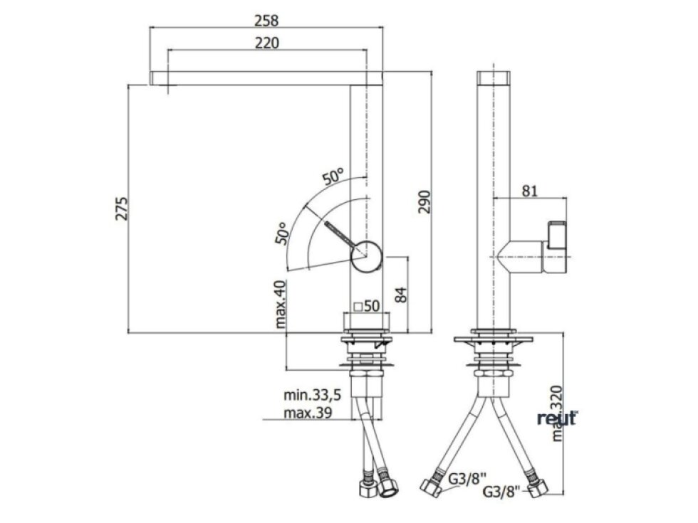 Paffoni Rock Drezová batéria, nerezová RO987ST