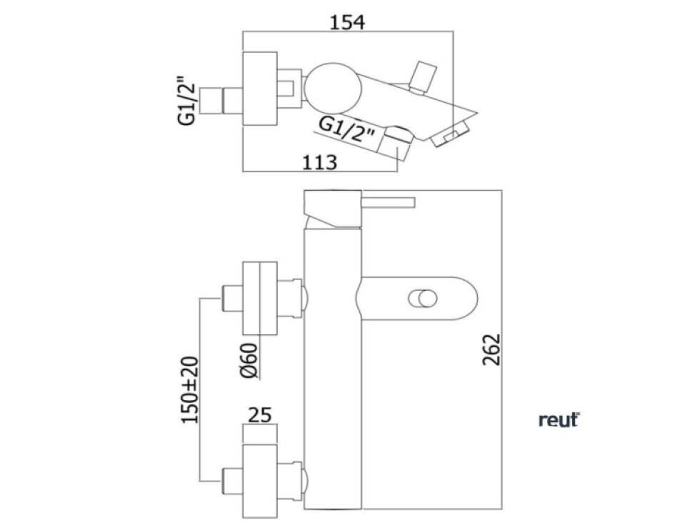 Paffoni Light Vaňová batéria s príslušenstvom, chróm LIG026CR