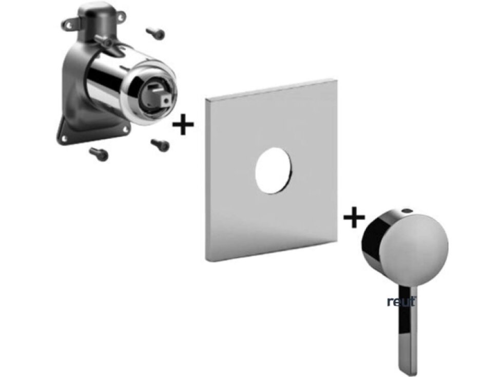 Paffoni Rock Batéria pod omietku na 1 spotrebič, chróm ROBOX010CR