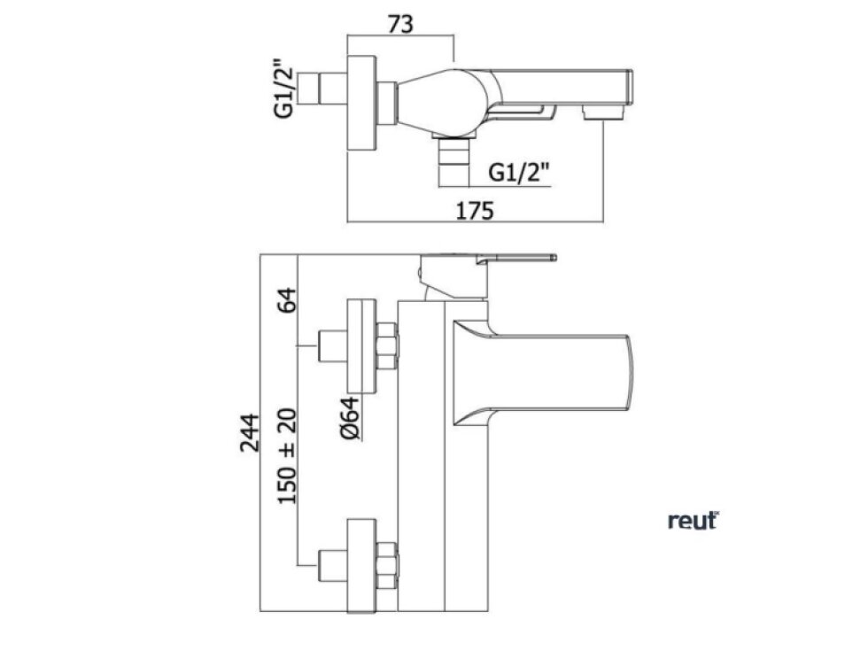 Paffoni Ringo Vaňová batéria s príslušenstvom, chróm RIN023CR