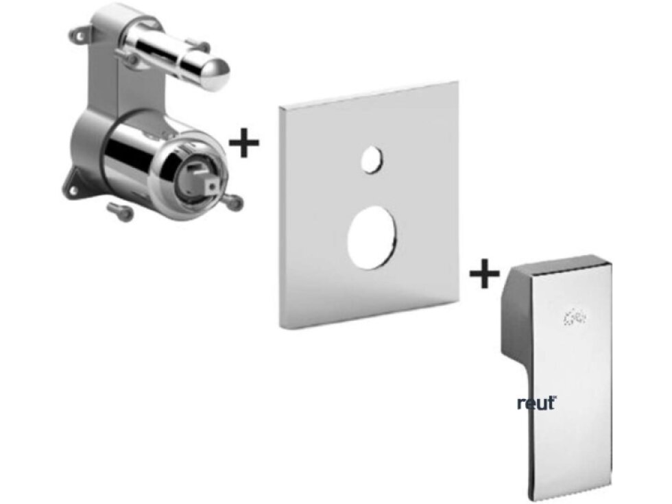 Paffoni Level Batéria pod omietku na 2 spotrebiče, chróm LESBOX015CR