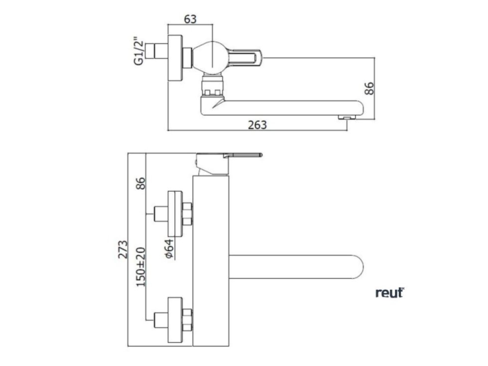 Paffoni West Drezová batéria, chróm WS161CR