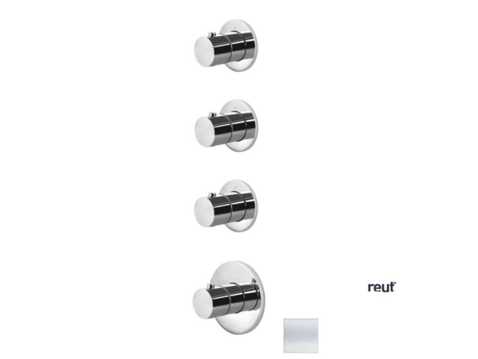 Paffoni Modular Box Termostatická batéria pod omietku, na 3 spotrebiče, matná biela MDE019BO