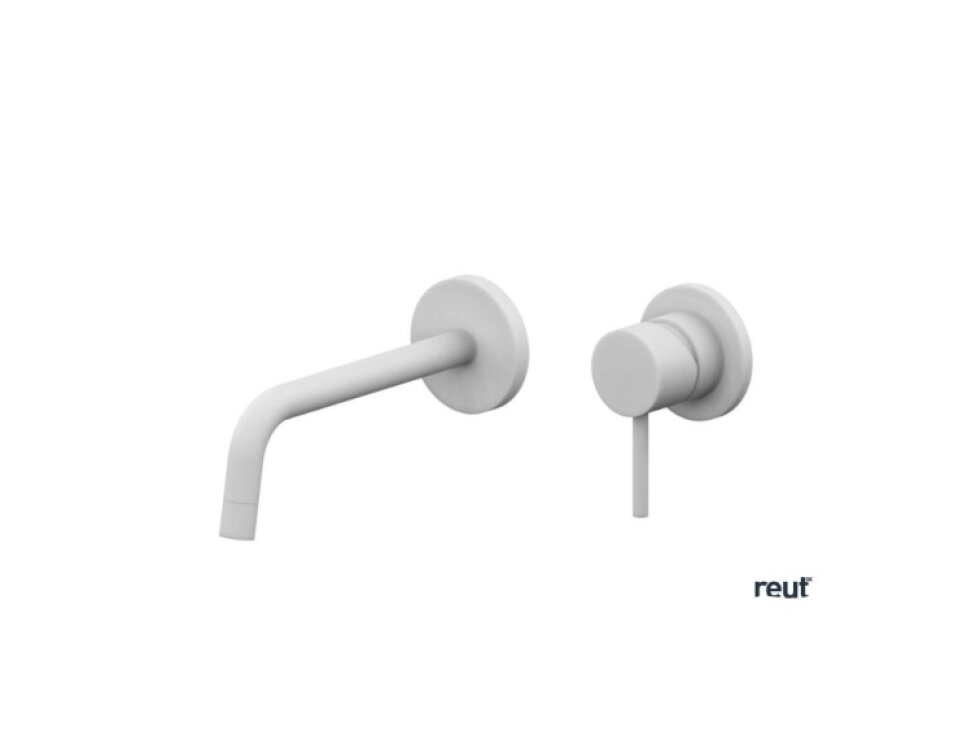 Paffoni Light Umývadlová batéria pod omietku s telesom, 2-otvorová inštalácia, biela mat LIG104BO70