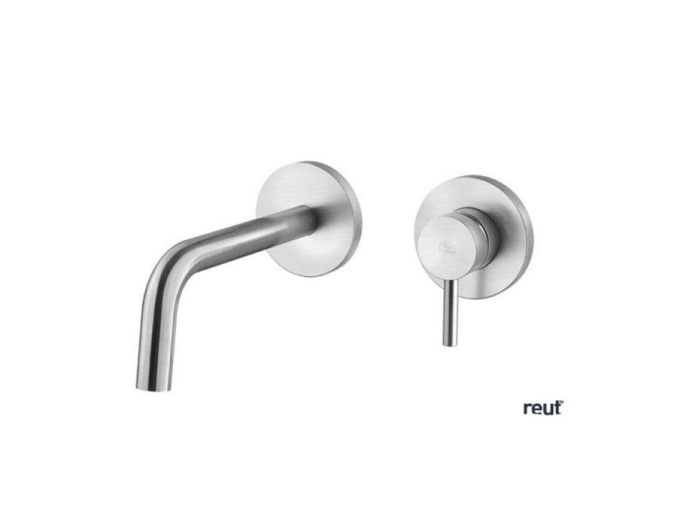 Paffoni Light Umývadlová batéria pod omietku s telesom, 2-otvorová inštalácia, nerezová LIG104ST70