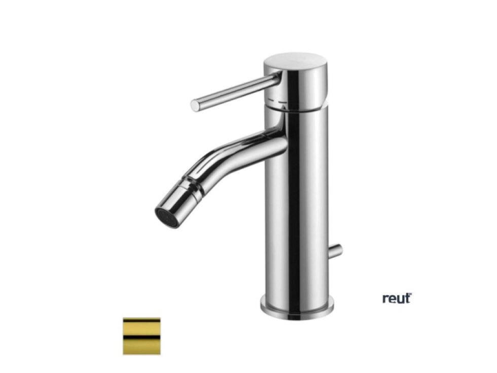 Paffoni Light Bidetová batéria s výpustom, kefovaná zlatá LIG135HGSP