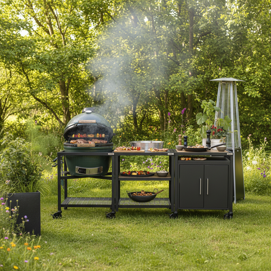 BIG GREEN EGG XLARGE ZOSTAVA MODULAR PREMIUM