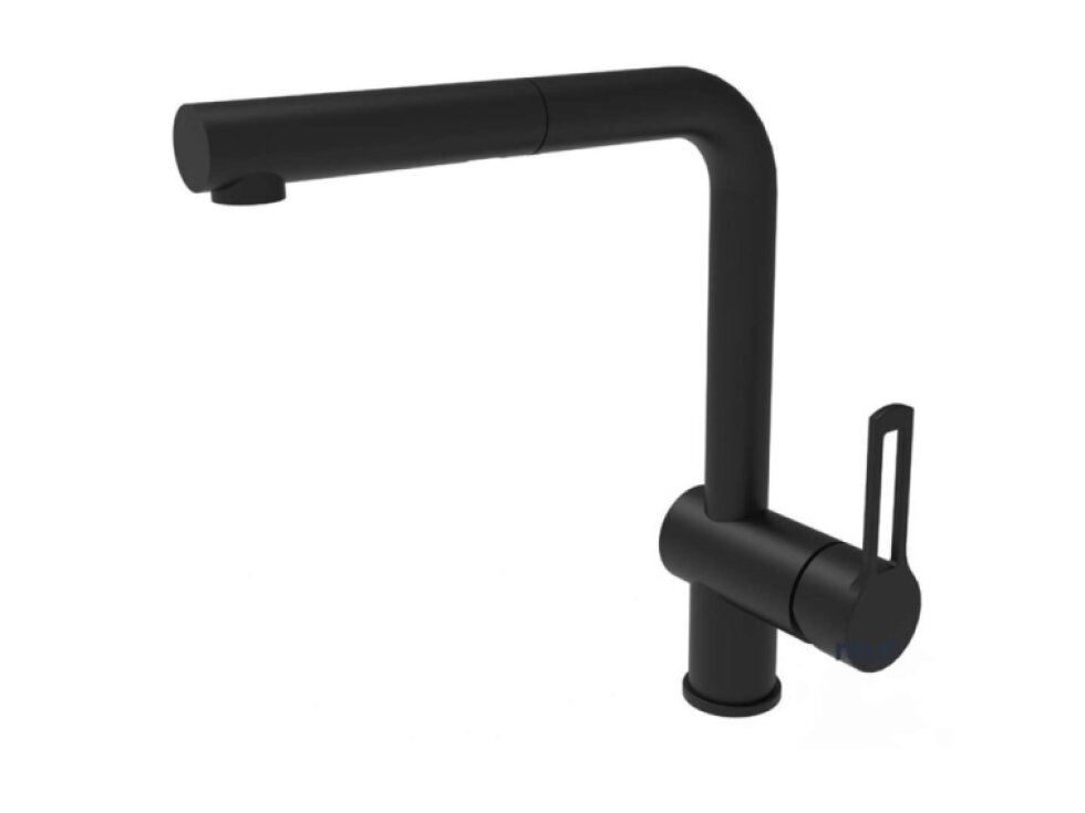 Paffoni Ringo Drezová batéria s výsuvnou koncovkou, matná čierna RIN185NO