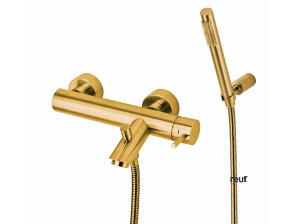 Paffoni Light Exclusive Edition Vaňová batéria s príslušenstvom, kefované zlato LIG023HGSP