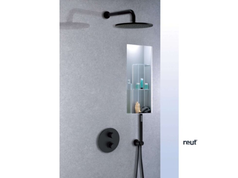 Paffoni Stick Hlavová sprcha, priemer 23 cm, matná čierna ZSOF074NO