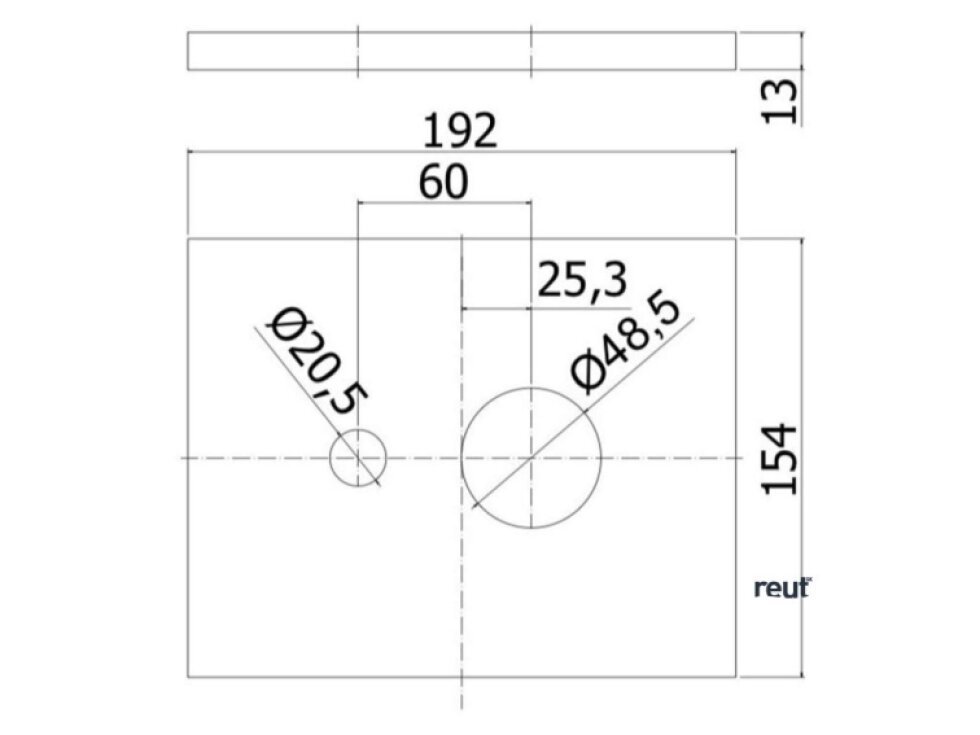 Paffoni West Batéria pod omietku na 2 spotrebiče, chróm WSBOX015CR