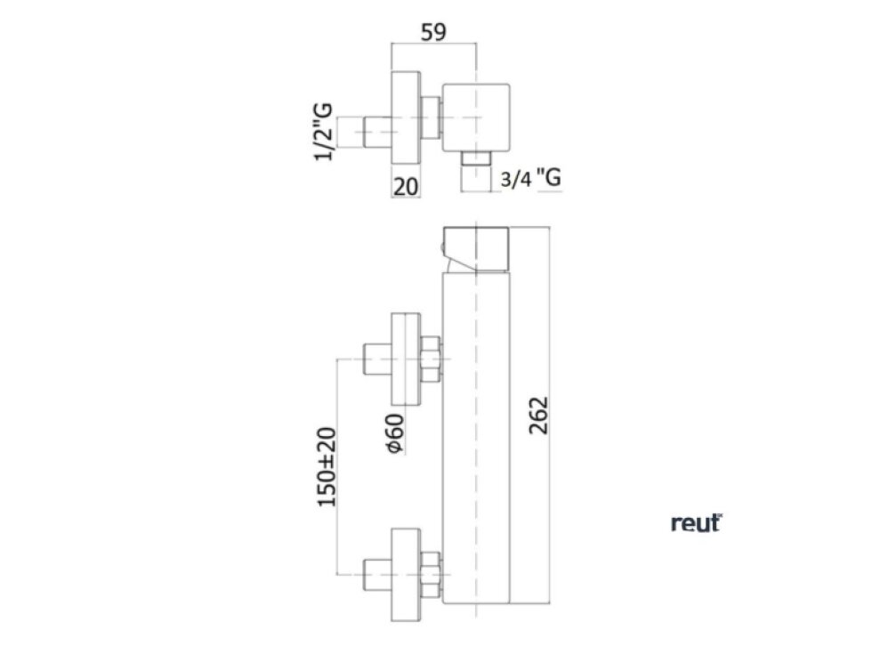 Paffoni Elle Sprchová batéria, chróm EL168RCR