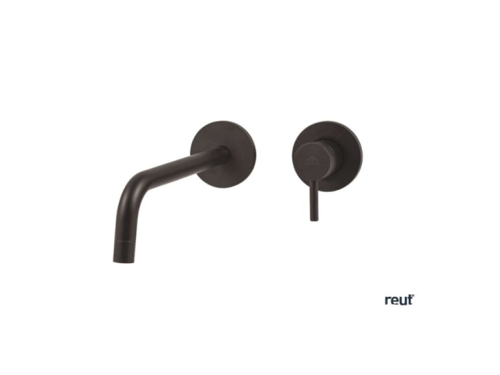 Paffoni Light Umývadlová batéria pod omietku s telesom, 2-otvorová inštalácia, čierna mat LIG104NO70