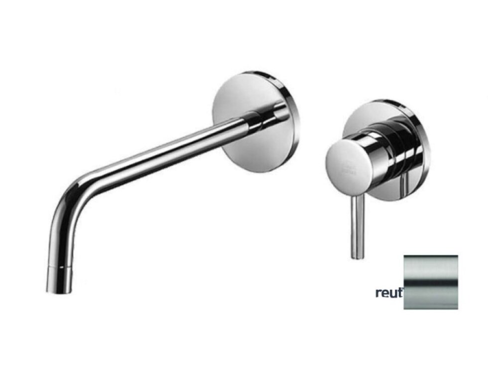 Paffoni Light Umývadlová batéria pod omietku s telesom, 2-otvorová inštalácia, nerezová LIG105ST70