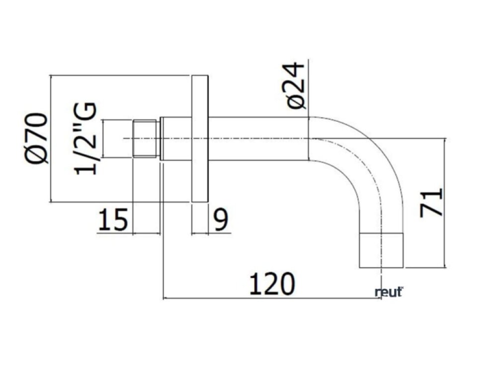 Paffoni Light Vaňový vpust, zlatá ZBOC140HG